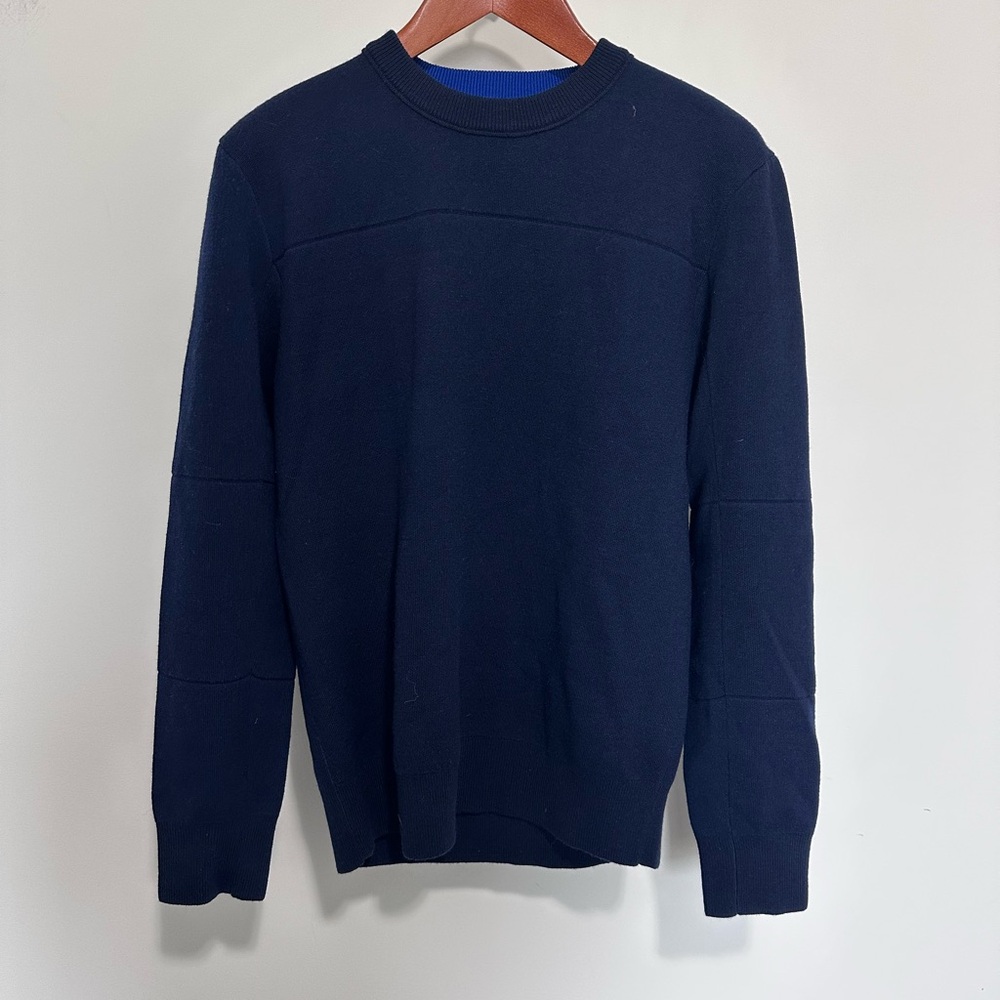 Club Monaco Wool Crewneck Men's Navy Sweater